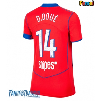 Paris Saint-Germain Desire Doue #14 Tricou Fotbal Replică 2025-26 Femei Treilea